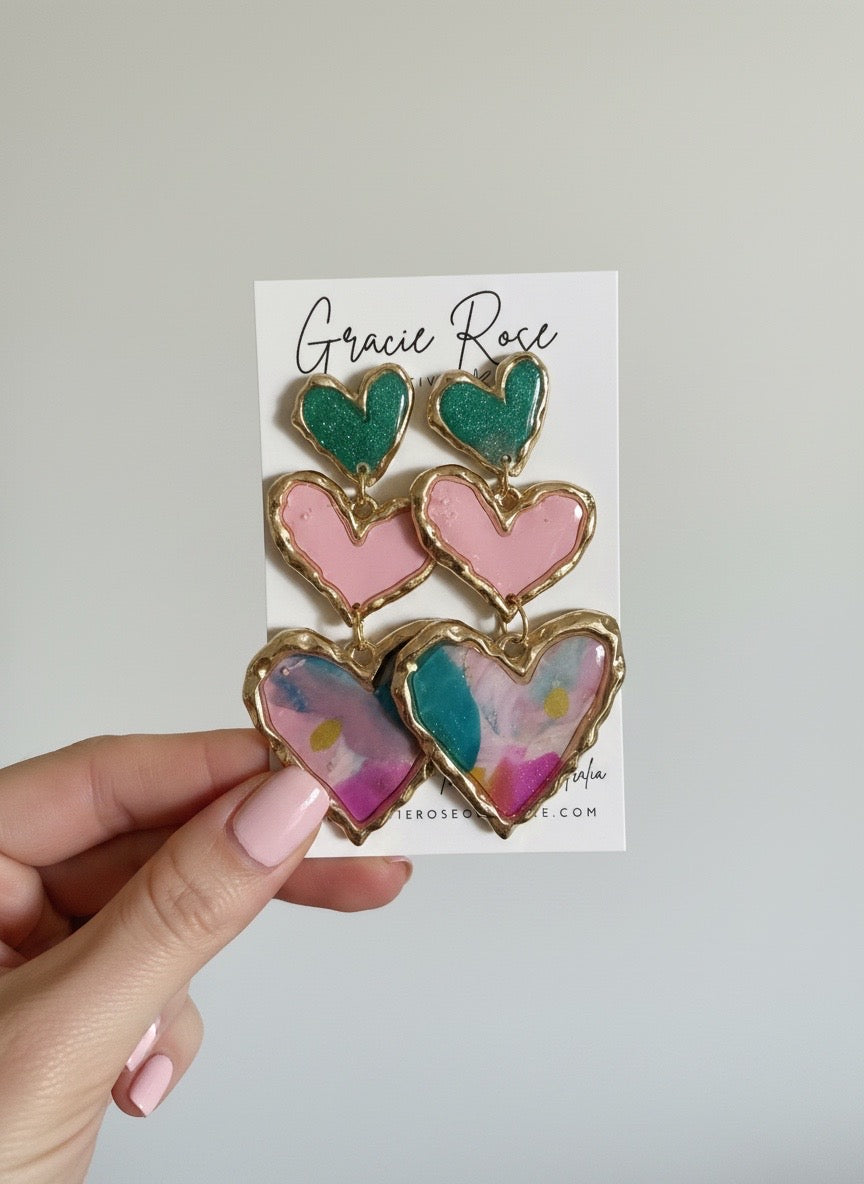 Candy Heart Mosaic Drops