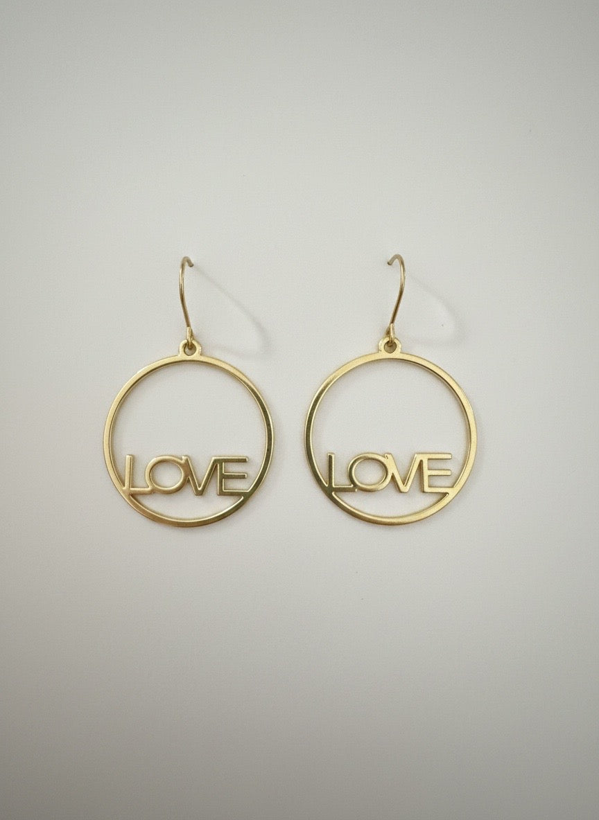 Love Language Hoop Earrings