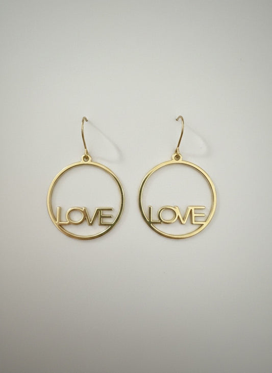 Love Language Hoop Earrings
