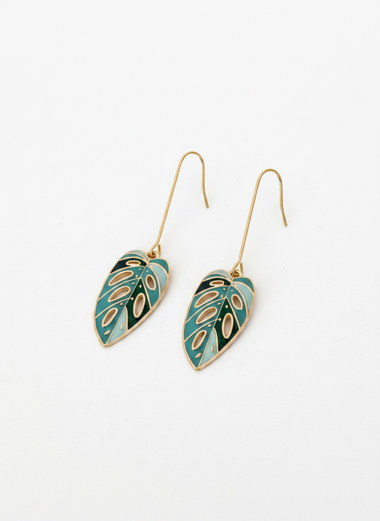 Rainforest Muse Leaf Earrings
