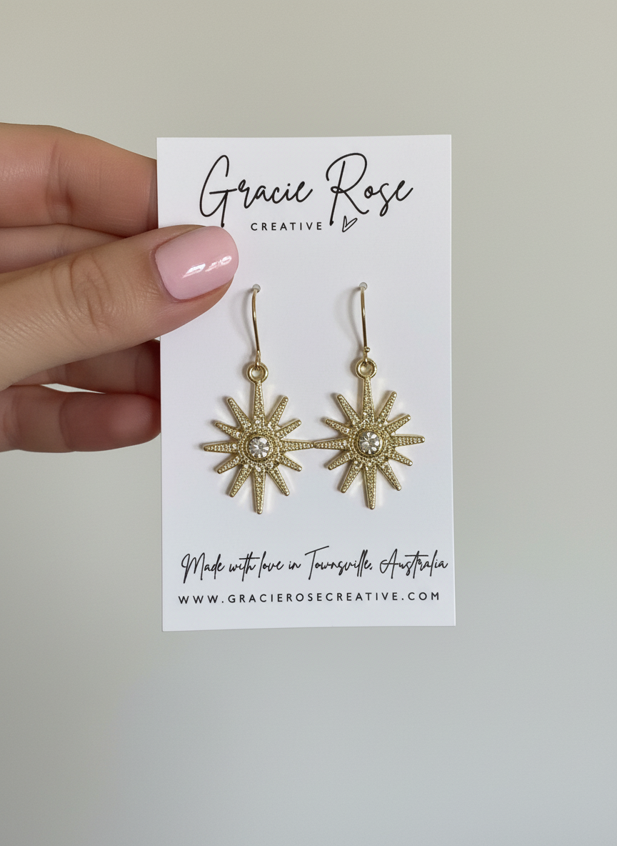 Golden Radiance Starburst Drops