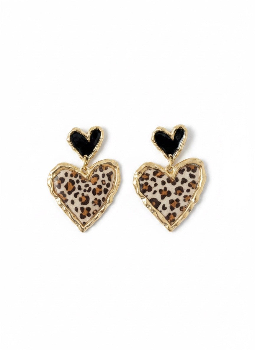 Cross Your Heart (black leopard)