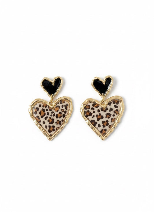 Cross Your Heart (black leopard)