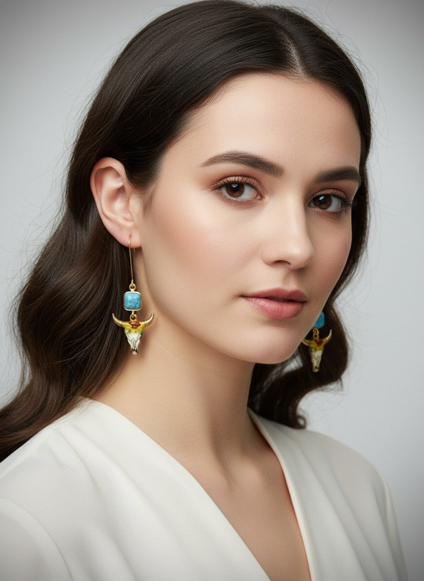 Desert Spirit Skull Earrings (Copy)