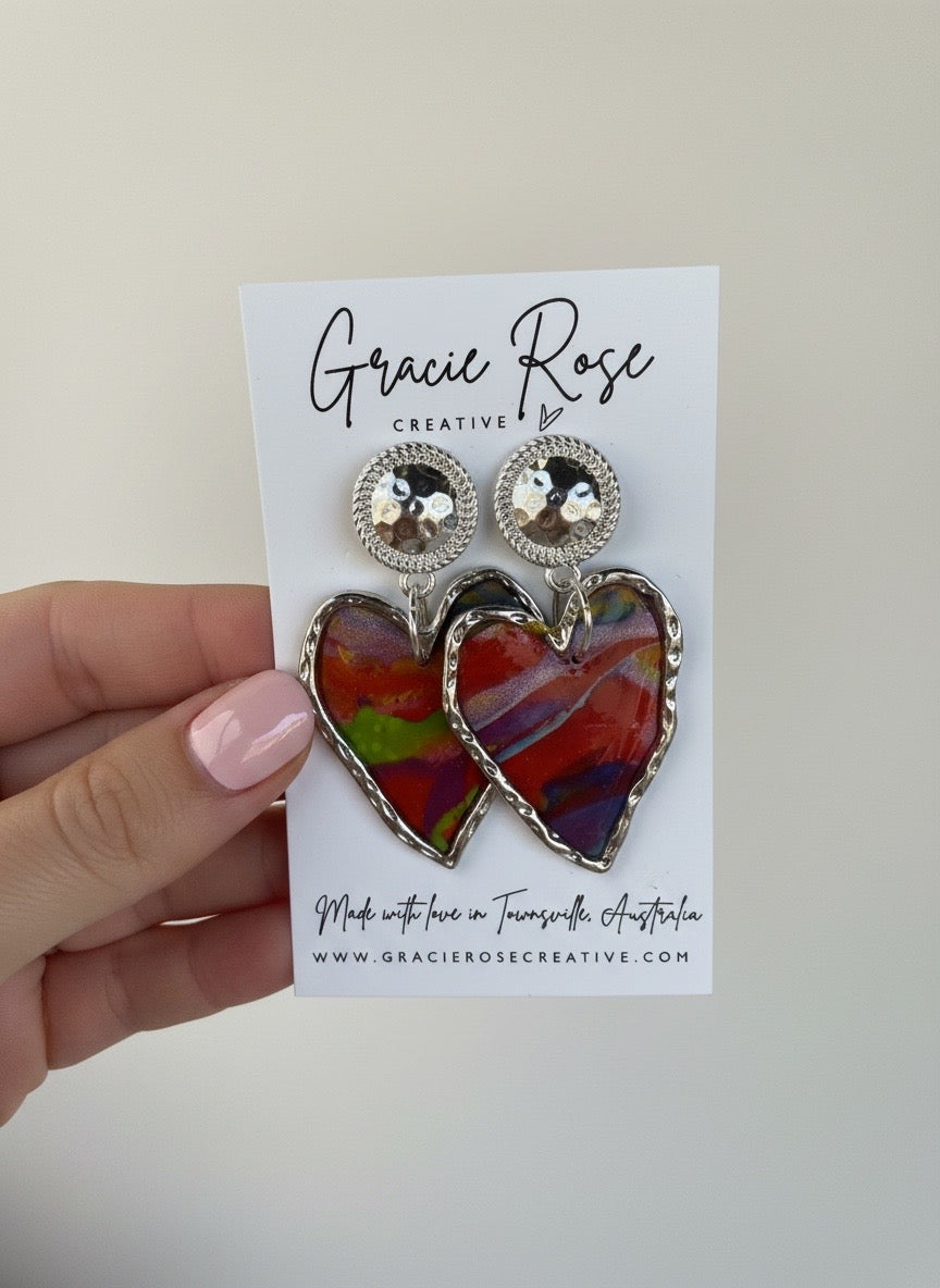 Rainbow Heart Drops