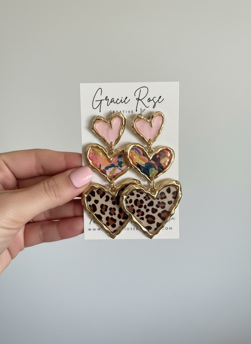 Cross Your Heart (Blush Leopard)