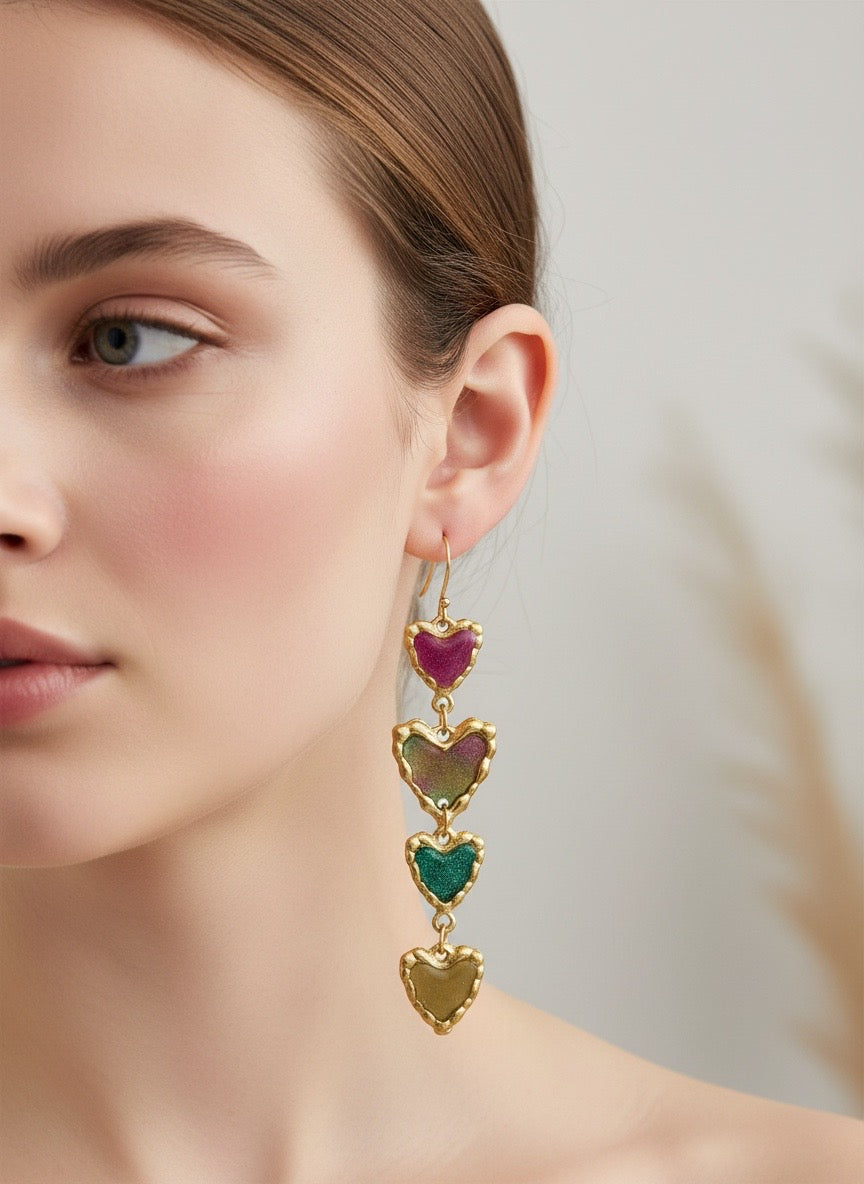 Aurora Heart Cascade Drops