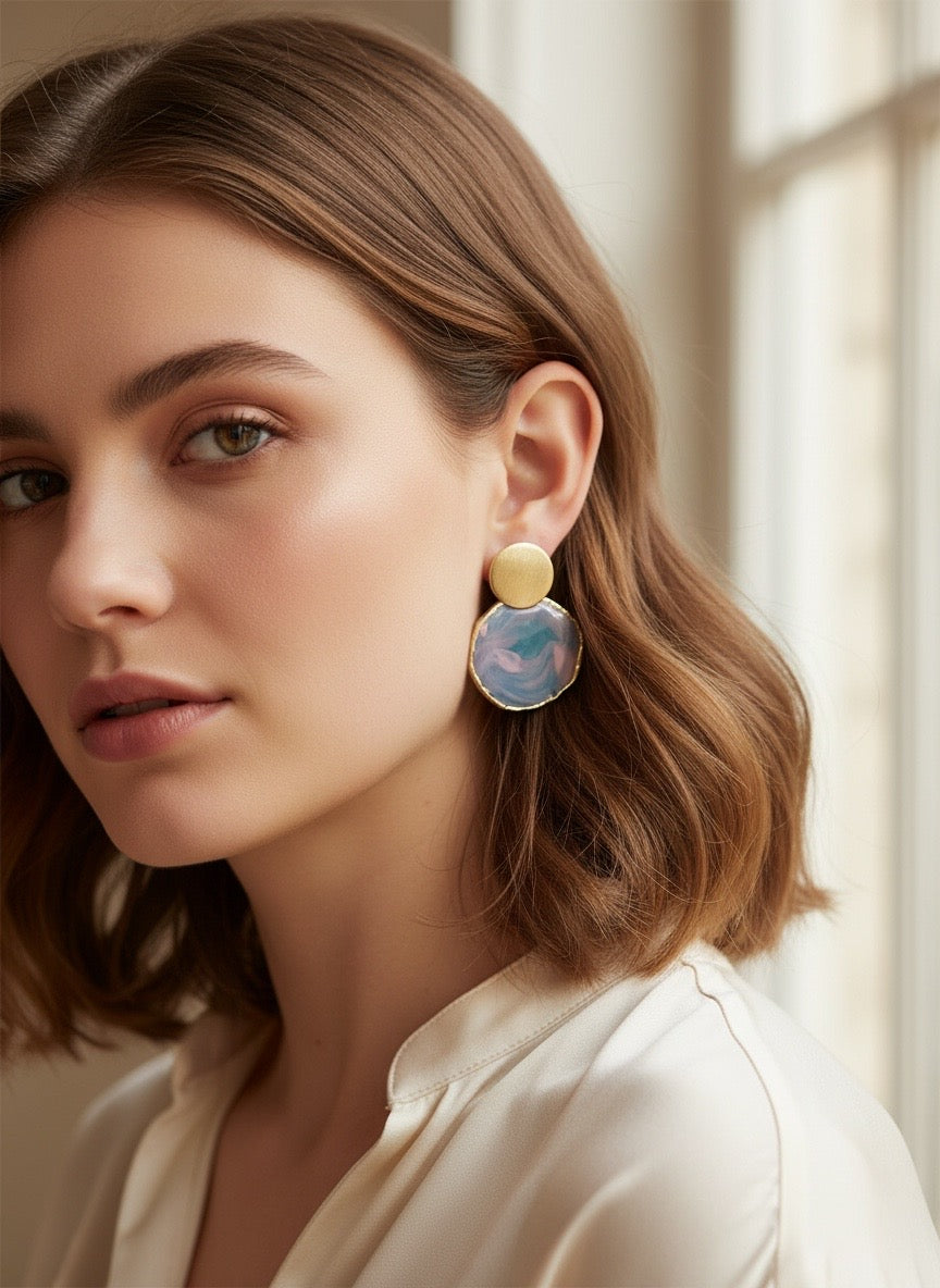 Marble Pop Mini Studs