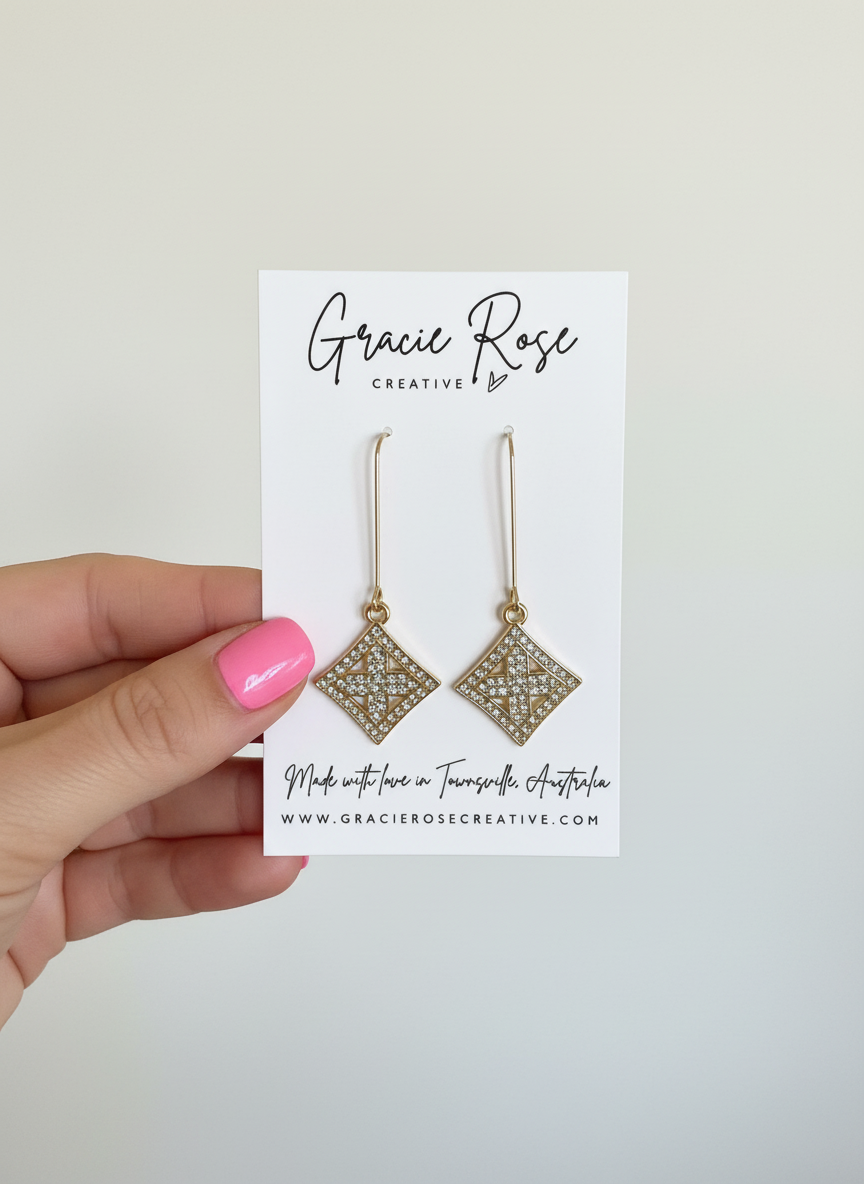 Golden Luxe Lattice Drops