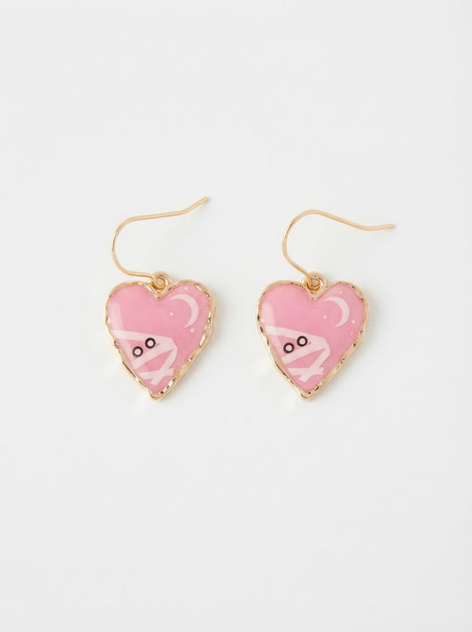 Pink Boo Heart Drops