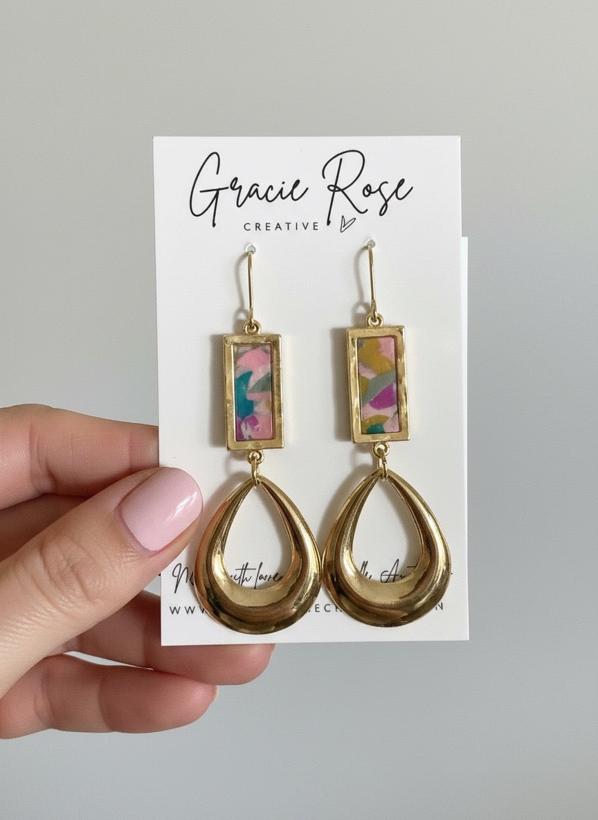 Golden Aura Teardrops