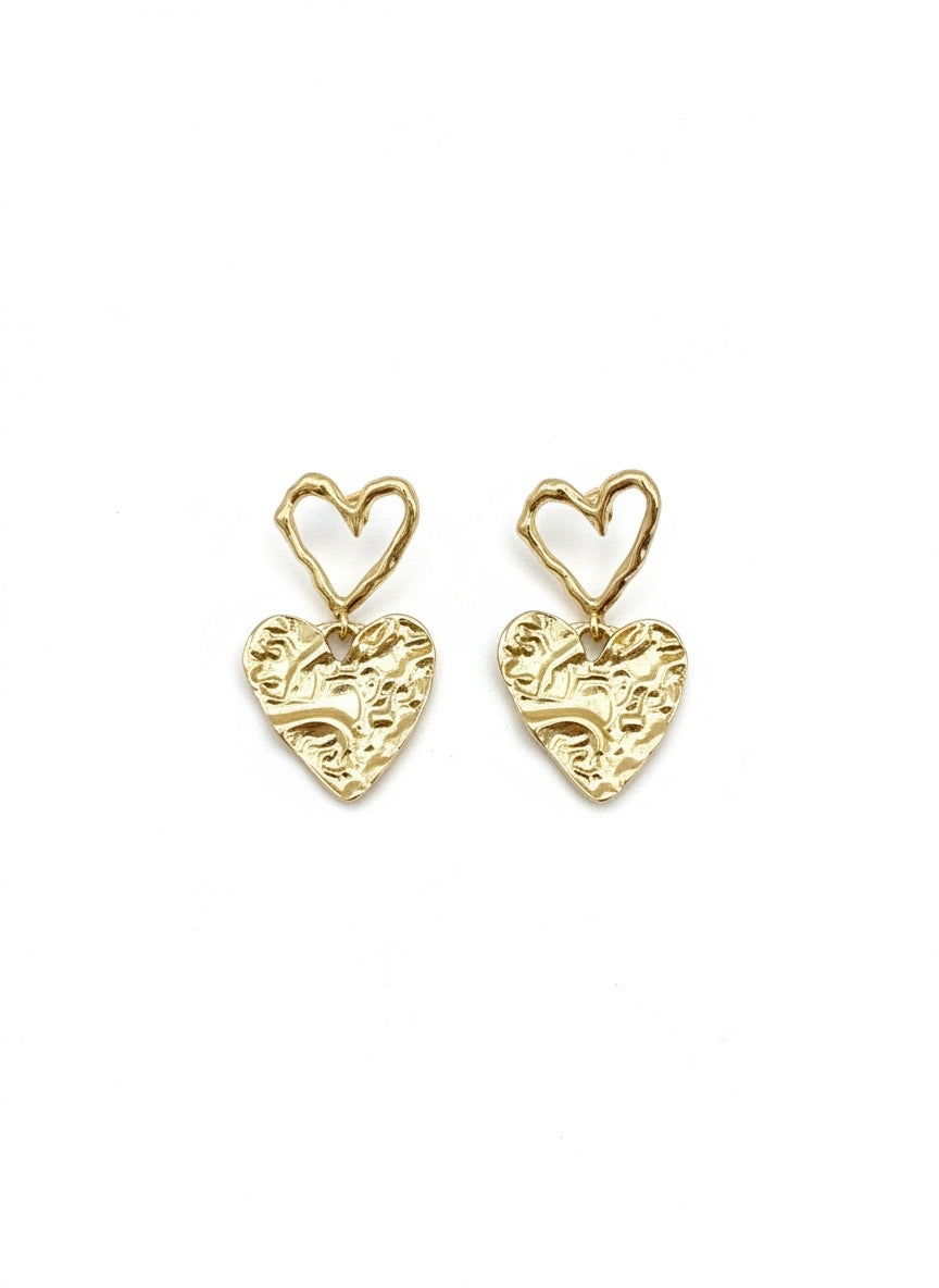 Endless Love Double Heart Drops