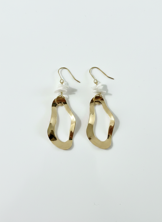 Golden Tide Drop Earrings
