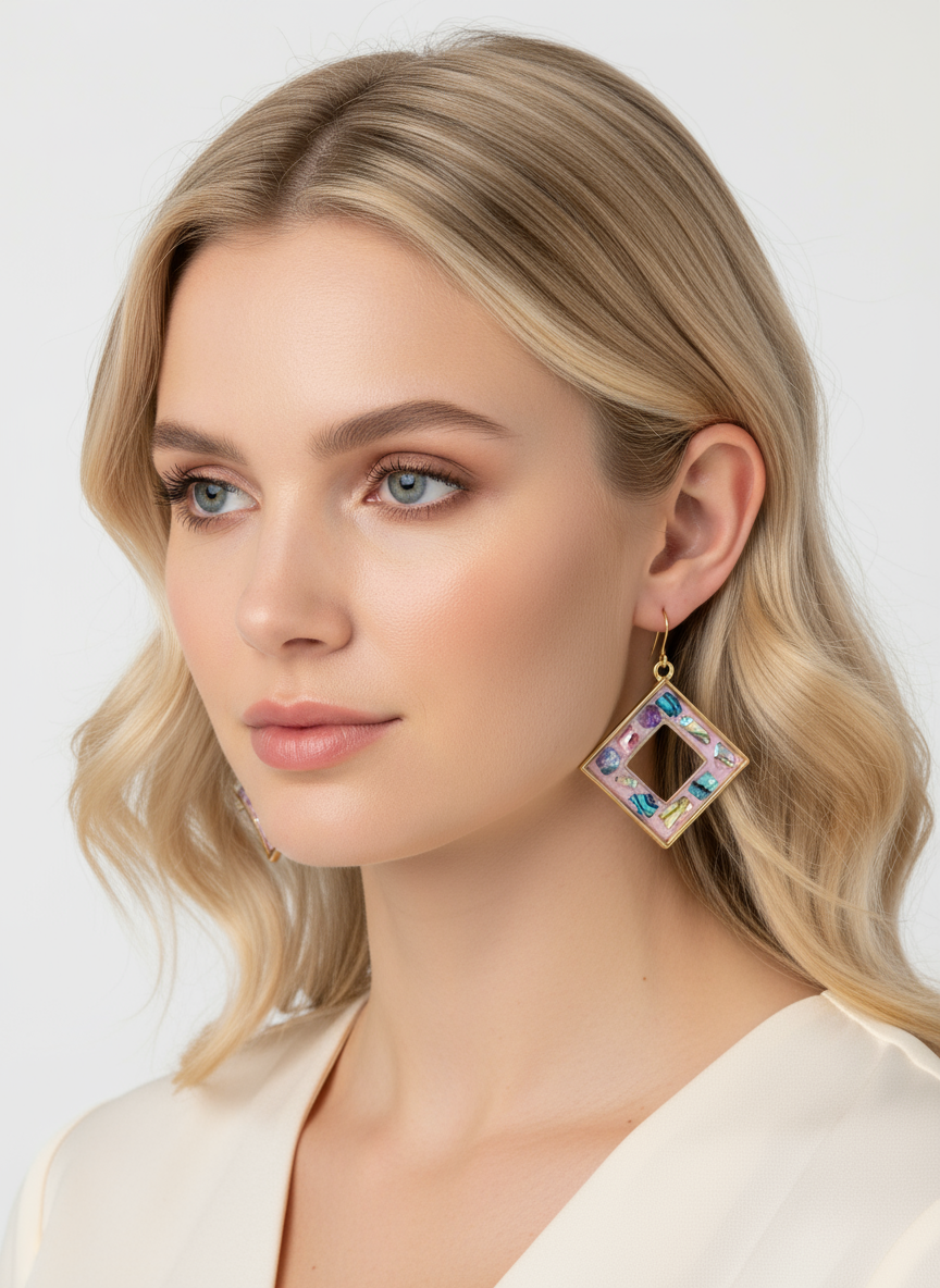 Pink Mosaic Diamonds