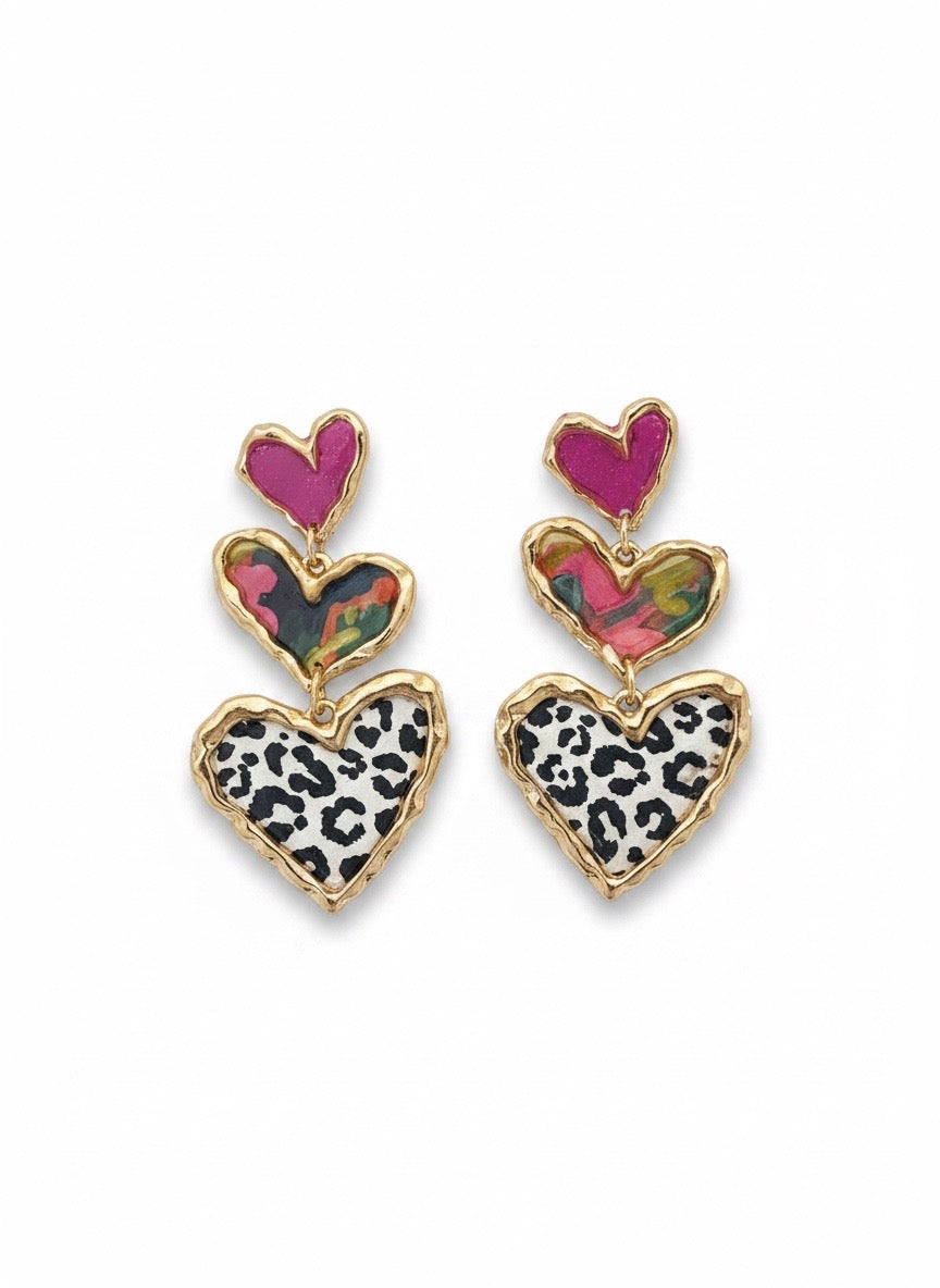 Cross Your Heart (magenta leopard)