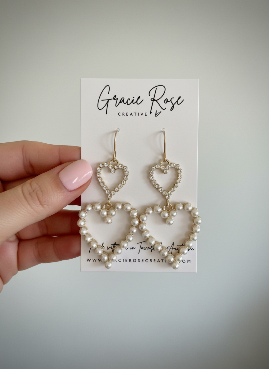 Ever After Pearl Hearts