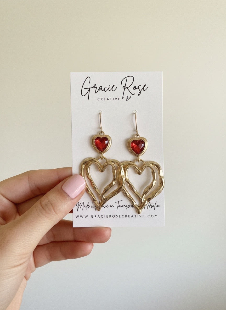 Willow Ruby Heart Drops