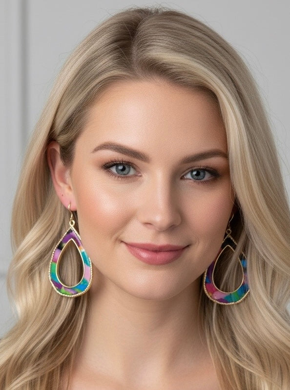 The Confetti Pop Teardrop Earrings