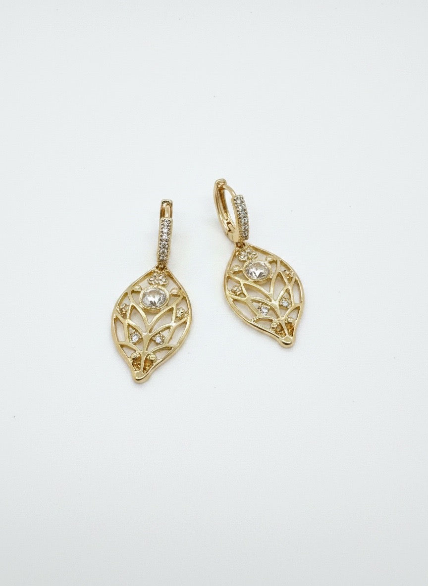 Gilded Vine Crystal Drops