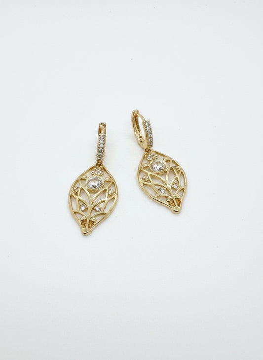 Gilded Vine Crystal Drops