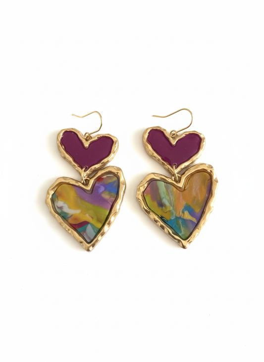 Confetti Love Heart Drops