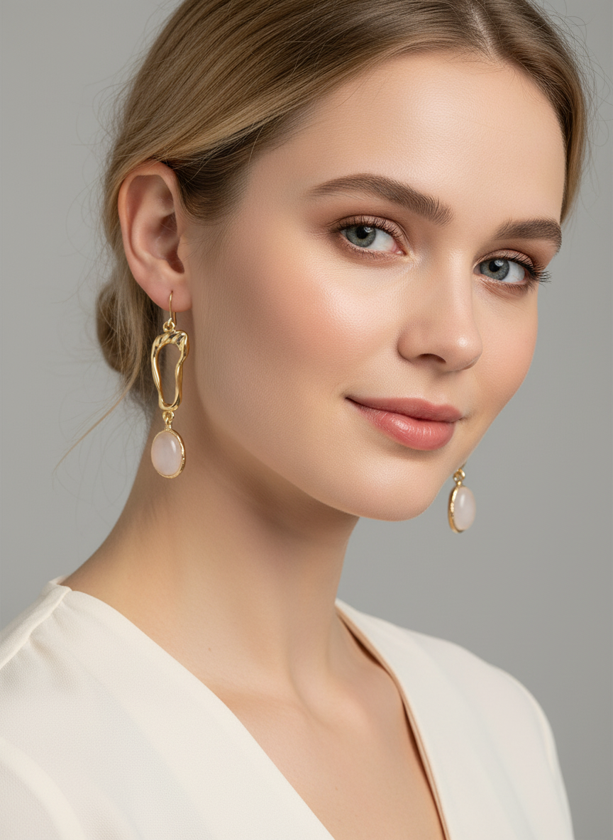 The Ivory Eclipse Earrings
