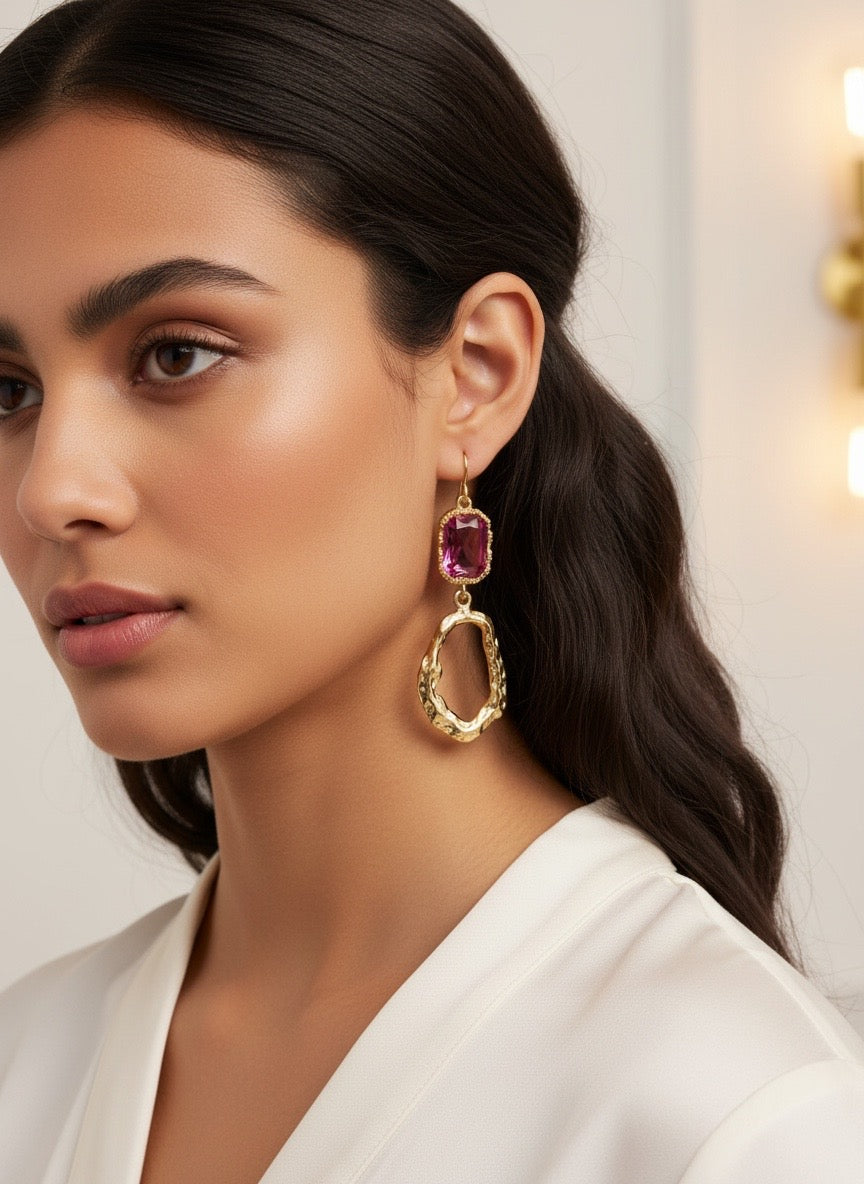 Ruby Halo Drops