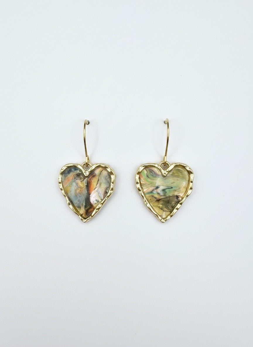 The Marbled Heart Drops