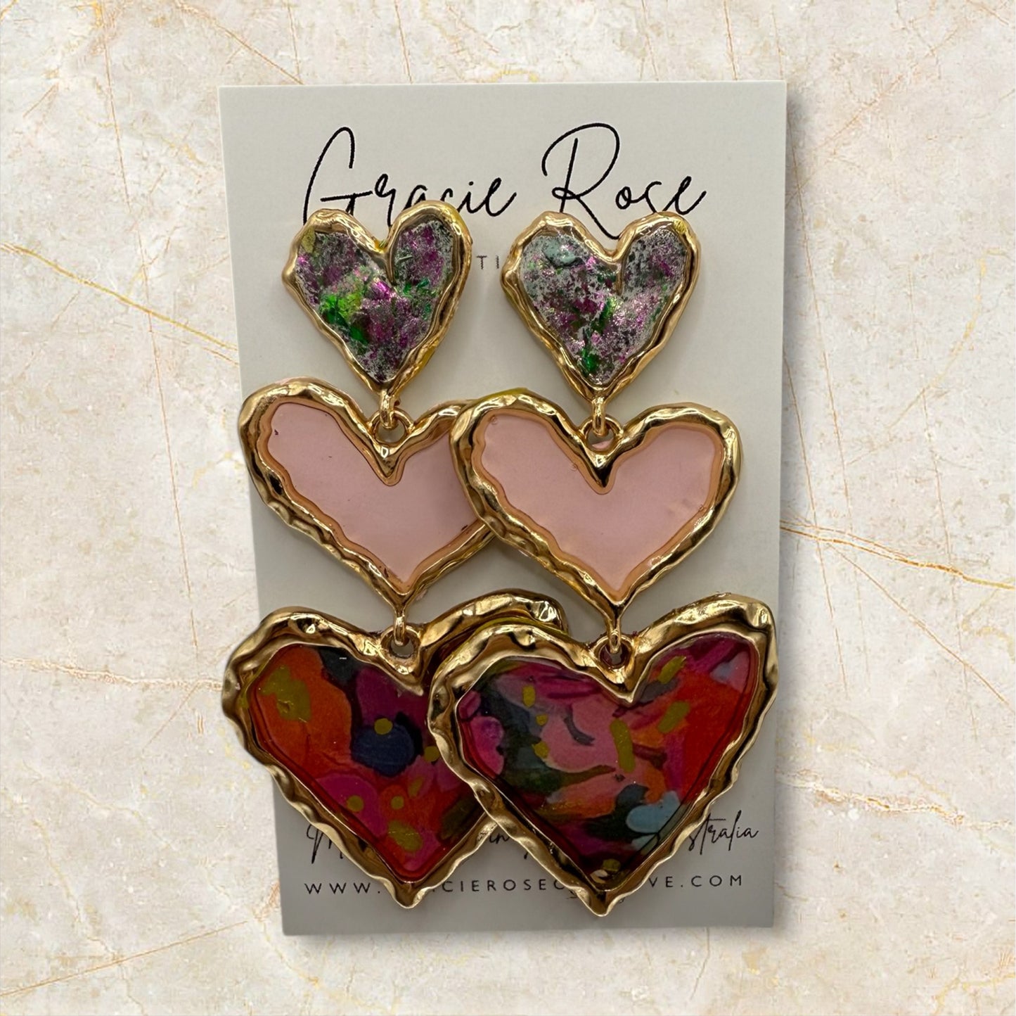 Cross Your Heart (pink floral)