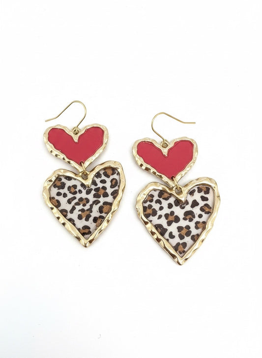 Cross Your Heart (red leopard)