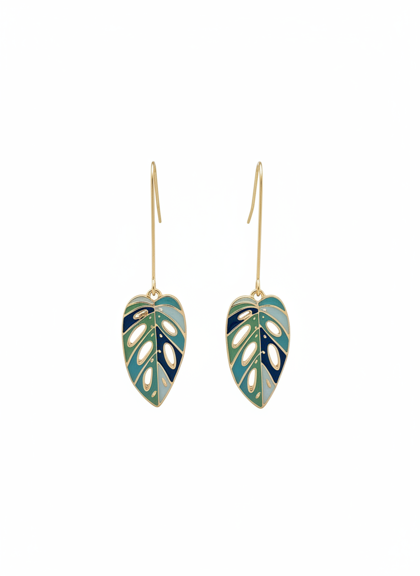 Rainforest Muse Leaf Earrings
