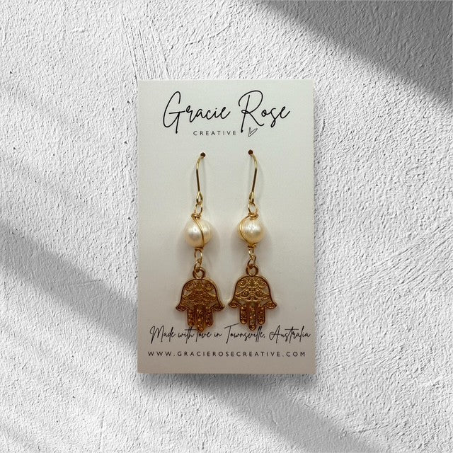Golden Hamsa Grace