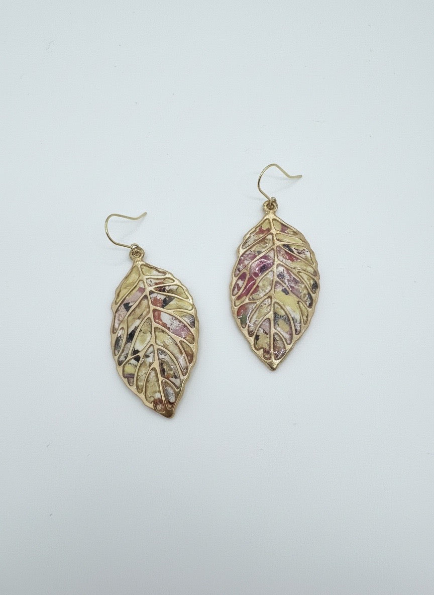 Gilded Leaves (pastel confetti)