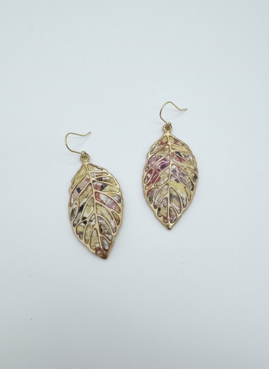 Gilded Leaves (pastel confetti)