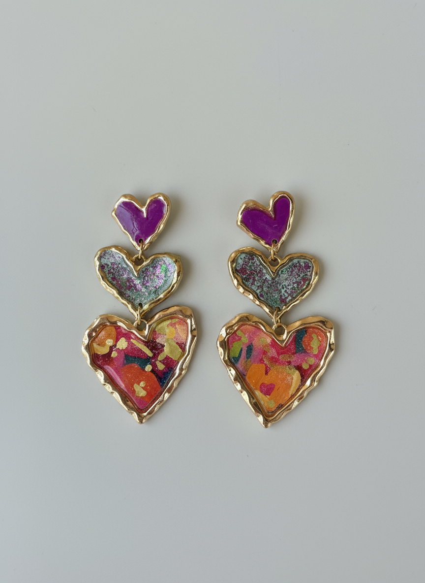 Cross Your Heart (floral sparkle)