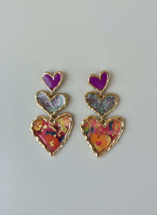 Cross Your Heart (floral sparkle)