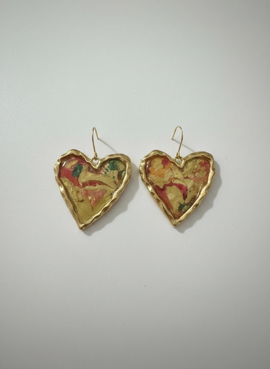 Juliet Gilded Heart Drops