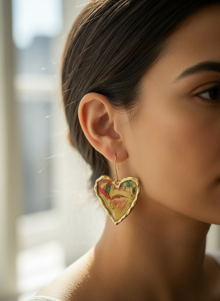Juliet Gilded Heart Drops