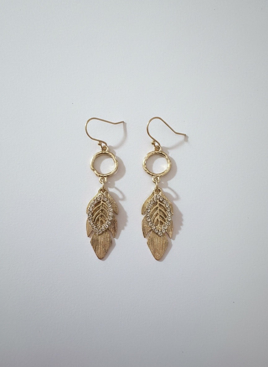 Long Celestial Feather Drops