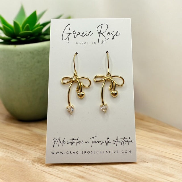 Petite Diamond Bows