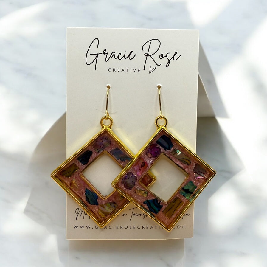 Pink Mosaic Diamonds