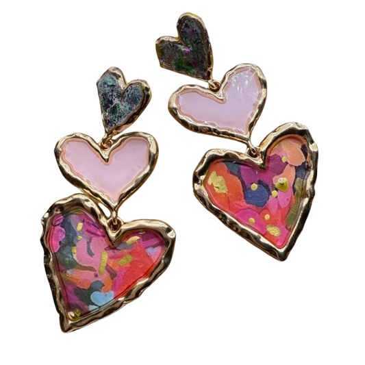 Cross Your Heart (pink floral)